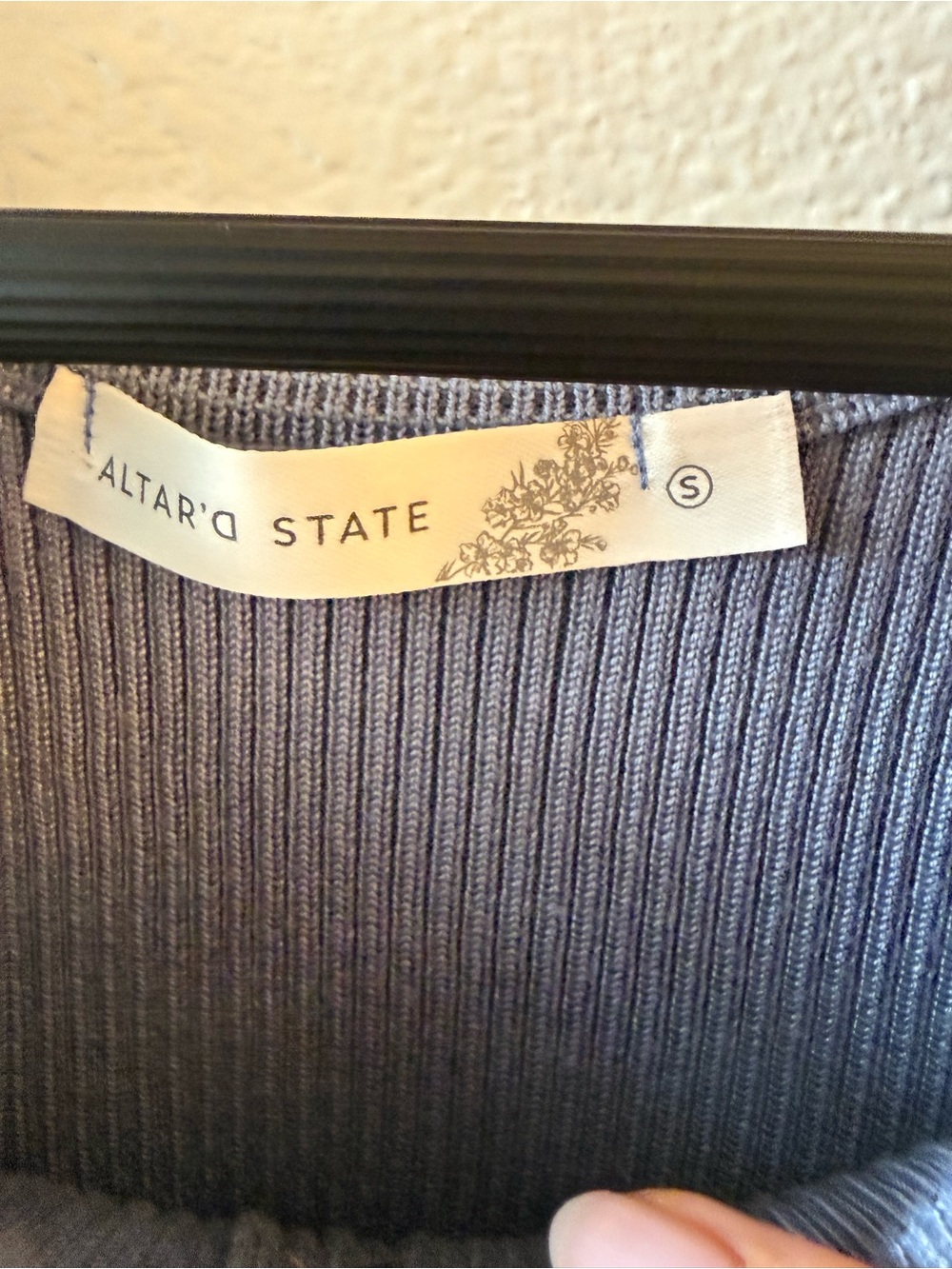 Altar'd State Ribbed Button-Front Short Sleeve Top - Picture 3 of 5